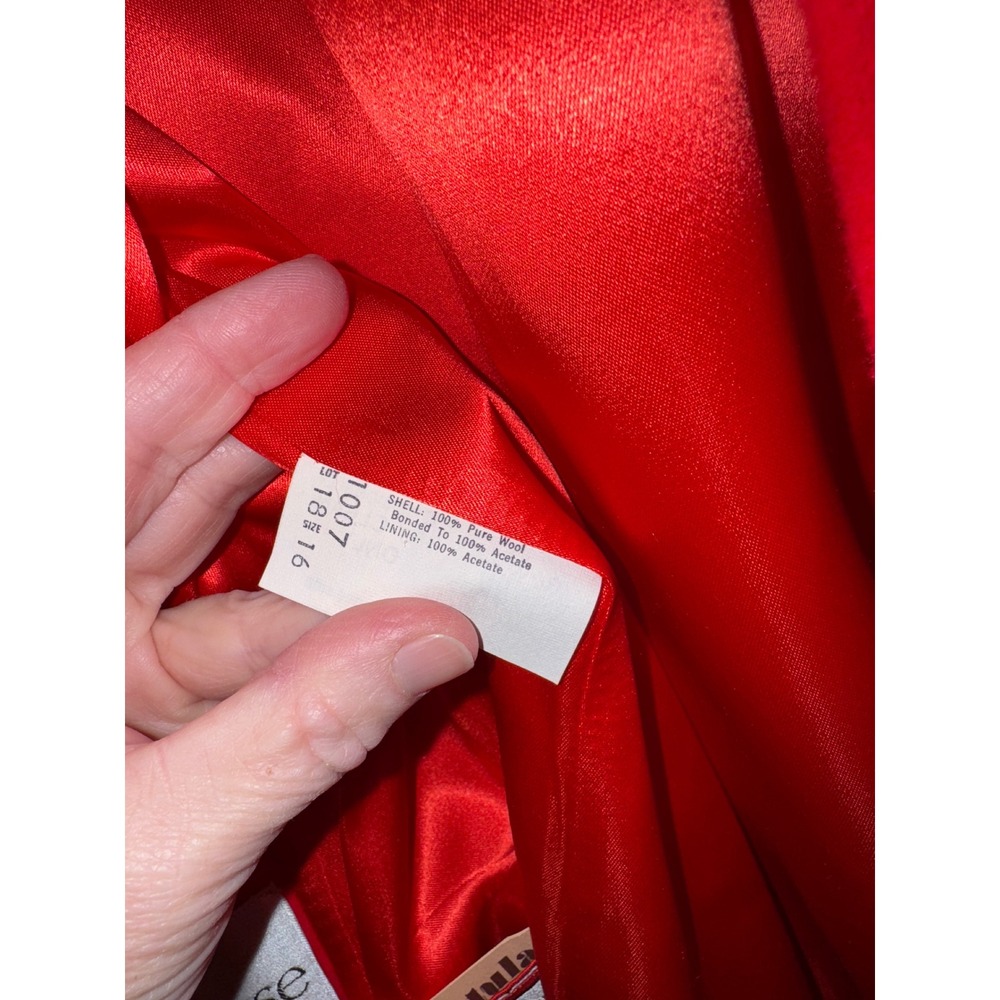 Mackintosh Authentic Red Double‎ Breasted Wool Peacoat Women's Made in USA - Picture 7 of 8